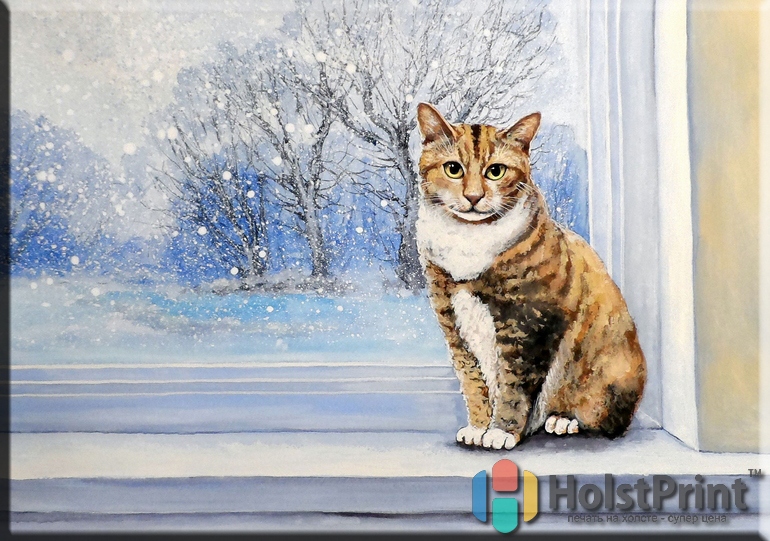 Картина "Кот на окне"